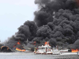 Coreia do Sul investiga causas de inc&ecirc;ndio em navio no estreito de Ormuz - DR