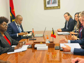 Delega&ccedil;&otilde;es de Angola e da B&eacute;lgica reunidas em Luanda  - DR