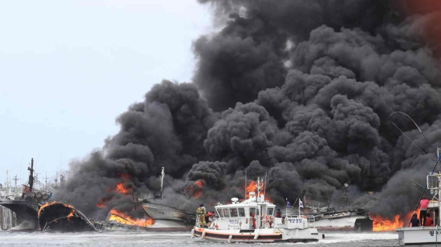 Coreia do Sul investiga causas de inc&ecirc;ndio em navio no estreito de Ormuz