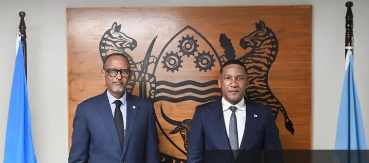 Paul Kagame realiza visita de Estado ao Botswana