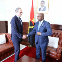 Ministro das Rela&ccedil;&otilde;es Exteriores, T&eacute;te Ant&oacute;nio, recebeu Johan Borgstam, representante especial da Uni&atilde;o Europeia para a Regi&atilde;o dos Grandes Lagos