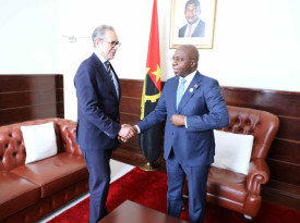 Ministro das Rela&ccedil;&otilde;es Exteriores, T&eacute;te Ant&oacute;nio, recebeu Johan Borgstam, representante especial da Uni&atilde;o Europeia para a Regi&atilde;o dos Grandes Lagos - MIREX