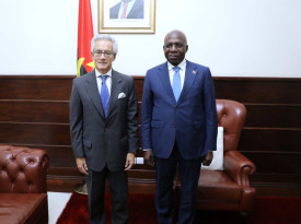 Ministro das Rela&ccedil;&otilde;es Exteriores, T&eacute;te Ant&oacute;nio, recebeu Manuel Maria Lajerreta, embaixador do Reino de Espanha acreditado em Angola - MIREX