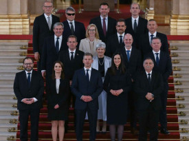 Membros do governo h&uacute;ngaro  - Cedida