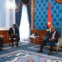 Presidente da Rep&uacute;blica, Jo&atilde;o Louren&ccedil;o, recebeu o ministro dos Recursos H&iacute;dricos e da Electricidade da Rep&uacute;blica Democr&aacute;tica do Congo, Aim&eacute; Molendo Sakombi