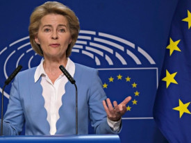 Von der Leyen acusa R&uacute;ssia de "ridicularizar esfor&ccedil;os diplom&aacute;ticos" - DR