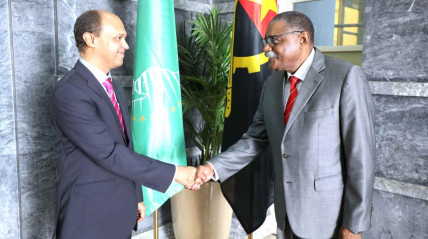 Secret&aacute;rio de Estado para a Coopera&ccedil;&atilde;o Internacional e Comunidades Angolanas, Domingos Vieira Lopes, , reuniu-se com embaixador indiano em Angola, Vidhu Nair