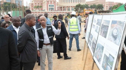 Presidente da Rep&uacute;blica, Jo&atilde;o Louren&ccedil;o, visitou as obras do futuro Memorial &agrave;s V&iacute;timas dos Conflitos Pol&iacute;ticos