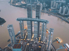 China inaugura arranha-c&eacute;u horizontal de 300 metros - DR
