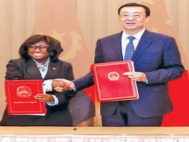 Acordo de coopera&ccedil;&atilde;o entre Angola e a China - DR