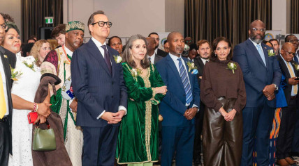 Participantes nas celebra&ccedil;&otilde;es do anivers&aacute;rio da  Uni&atilde;o Africana na Austr&aacute;lia