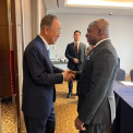 Ministro das Rela&ccedil;&otilde;es Exteriores, T&eacute;te Ant&oacute;nio, re&uacute;ne-se com antigo Secret&aacute;rio-Geral das Na&ccedil;&otilde;es Unidas, Ban Ki-moon