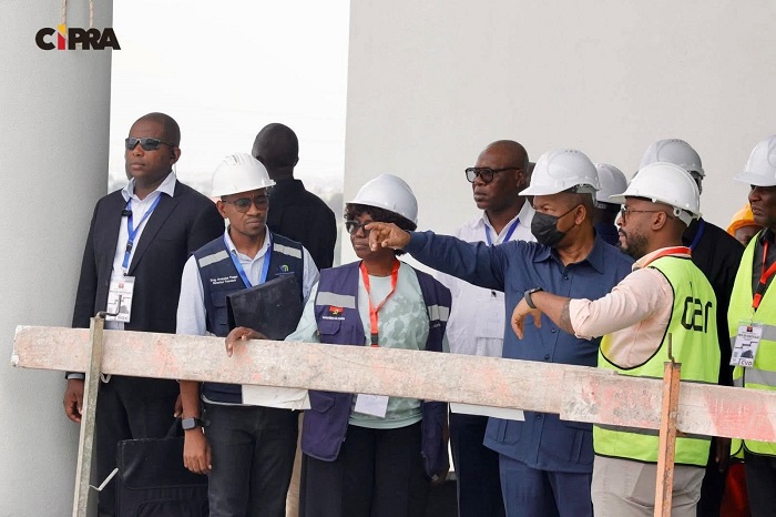 Presidente da Rep&uacute;blica, Jo&atilde;o Louren&ccedil;o, constata andamento das obras do futuro Hospital dos Queimados