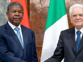Chefe de Estado angolano, Jo&atilde;o Louren&ccedil;o, e o seu hom&oacute;logo italiano, S&eacute;rgio Mattarella - CIPRA