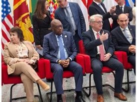 Presidente do Tribunal Supremo, Norberto Sodr&eacute; Jo&atilde;o, participou no Congresso Internacional sobre Estado de Direito e &Eacute;tica Judicial, no Brasil - Cedida