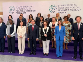 Secret&aacute;ria de Estado para as Rela&ccedil;&otilde;es Exteriores, Esmeralda Mendon&ccedil;a, participou, em Espanha, num workshop sobre a mulher africana nos processos de paz - Cedida