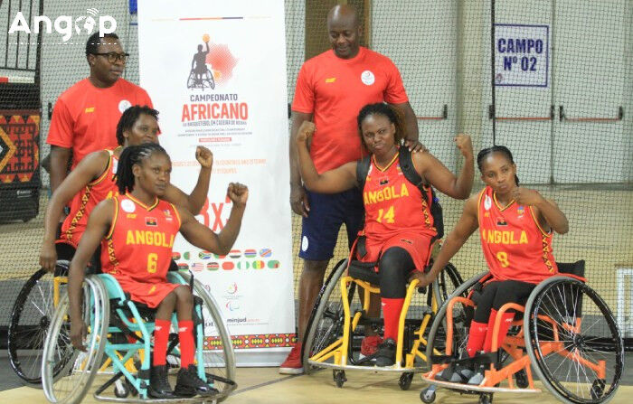 Jogadoras da selec&ccedil;&atilde;o nacional de basquetebol em cadeira de rodas