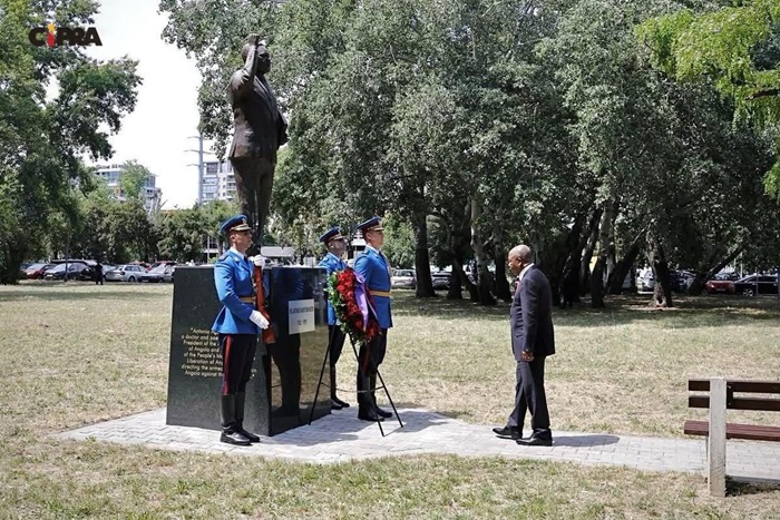 Presidente da Rep&uacute;blica, Jo&atilde;o Louren&ccedil;o, homenageia fundador da Na&ccedil;&atilde;o angolana, Ant&oacute;nio Agostinho Neto, em Belgrado (S&eacute;rvia)