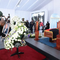 Presidente da Rep&uacute;blica, Jo&atilde;o Louren&ccedil;o, rende homenagem ao antigo ministro das Rela&ccedil;&otilde;es Exteriores, Manuel Augusto