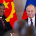 Presidente Jo&atilde;o Louren&ccedil;o, de Angola, e Presidente Vladimir Putin, da R&uacute;ssia