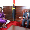 Ministro T&eacute;te Ant&oacute;nio recebeu embaixadora de S&atilde;o Tom&eacute; e Pr&iacute;ncipe