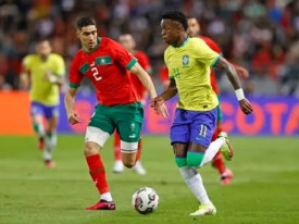 Vin&iacute;cius J&uacute;nior, autor do golo do Brasil - DR