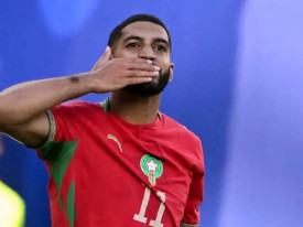 Jogador da selec&ccedil;&atilde;o nacional de futebol de Marrocos, Ismael Saibari - DR