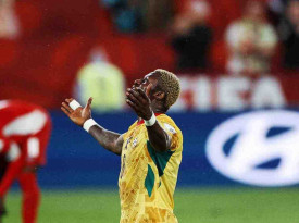 Jogador da selec&ccedil;&atilde;o do Ghana  - DR