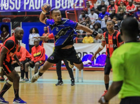 Jogo do campeonato nacional s&eacute;nior masculino de andebol - ANGOP