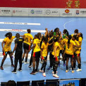 Jogadoras da selec&ccedil;&atilde;o nacional j&uacute;nior feminina de andebol