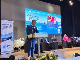 Ministro de Estado para Coordena&ccedil;&atilde;o Econ&oacute;mica, Jos&eacute; de Lima Massano, discursa na abertura da Confer&ecirc;ncia Nacional sobre o Trabalho Mar&iacute;timo - Cedida