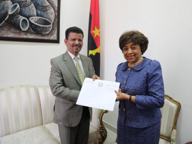 Presidente da Rep&uacute;blica &Aacute;rabe Saharaui Democr&aacute;tica, Brahim Ghali, envia mensagem ao seu hom&oacute;logo angolano, Jo&atilde;o Louren&ccedil;o - MIREX