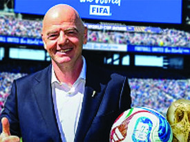 Presidente da FIFA assistiu, Gianni Infantino - DR