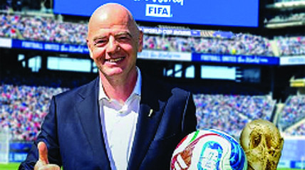 Presidente da FIFA assistiu, Gianni Infantino