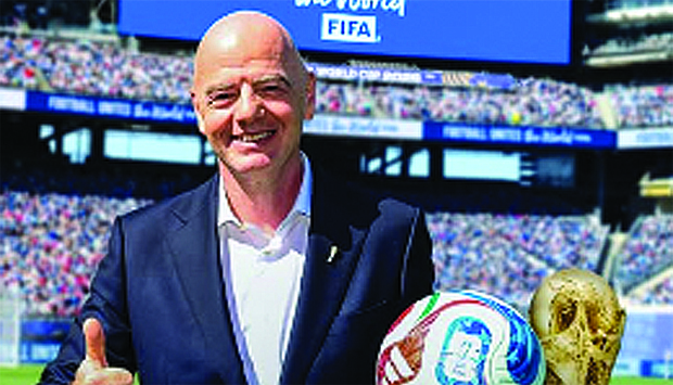 Presidente da FIFA assistiu, Gianni Infantino