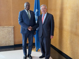 Ministro das Rela&ccedil;&otilde;es Exteriores, T&eacute;te Ant&oacute;nio, reuniu-se com o Secret&aacute;rio-geral da ONU, Ant&oacute;nio Guterres, em Genebra (Su&iacute;&ccedil;a) - MIREX