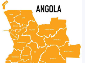 Mapa de Angola - DR