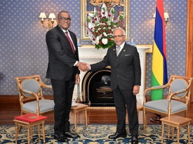 Presidente das Maur&iacute;cias, Dharambeer Gokhool, acreditou Domingos de Almeida Silva Coelho, como embaixador extraordin&aacute;rio e plenipotenci&aacute;rio de Angola - MIREX