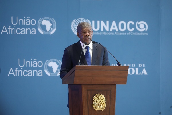Presidente da Rep&uacute;blica, Jo&atilde;o Louren&ccedil;o, discursa na abertura da terceira Cimeira da Alian&ccedil;a das Civiliza&ccedil;&otilde;es das Na&ccedil;&otilde;es Unidas, em Luanda