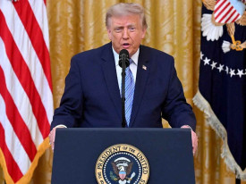 Trump amea&ccedil;a TVs que recusaram transmitir o seu discurso sobre fraude eleitoral - DR