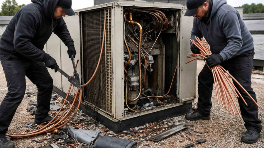 Desmantelada em Sevilha rede ligada a roubos de cobre e materiais el&eacute;tricos 