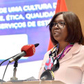 Ministra da Sa&uacute;de, S&iacute;lvia Lutucuta