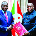 Presidente do Burundi recebe ministro T&eacute;te Ant&oacute;nio