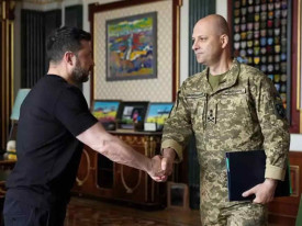 Novo chefe do Ex&eacute;rcito ucraniano debate estrat&eacute;gia militar com a NATO - DR