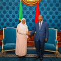 Presidente da Rep&uacute;blica, Jo&atilde;o Louren&ccedil;o, e Presidente da Tanz&acirc;nia, Samia Hassan Suluhu - Arquivo
