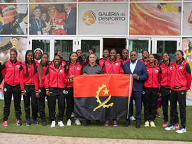 Selec&ccedil;&atilde;o nacional de Angola de Andebol em cadetes femininos - DR