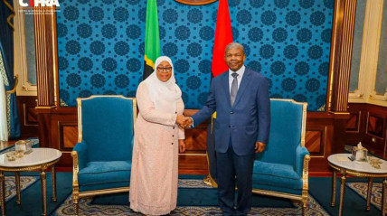 Presidente Jo&atilde;o Louren&ccedil;o manteve encontro com hom&oacute;loga da Tanz&acirc;nia, Samia Hassan Suluhu