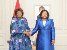 Vice-Presidente da Rep&uacute;blica, Esperan&ccedil;a da Costa, recebeu em audi&ecirc;ncia respons&aacute;vel da Sociedade Mundial de Aquicultura (WAS-AC), Francisca Delgado - Edi&ccedil;&otilde;es Novembro