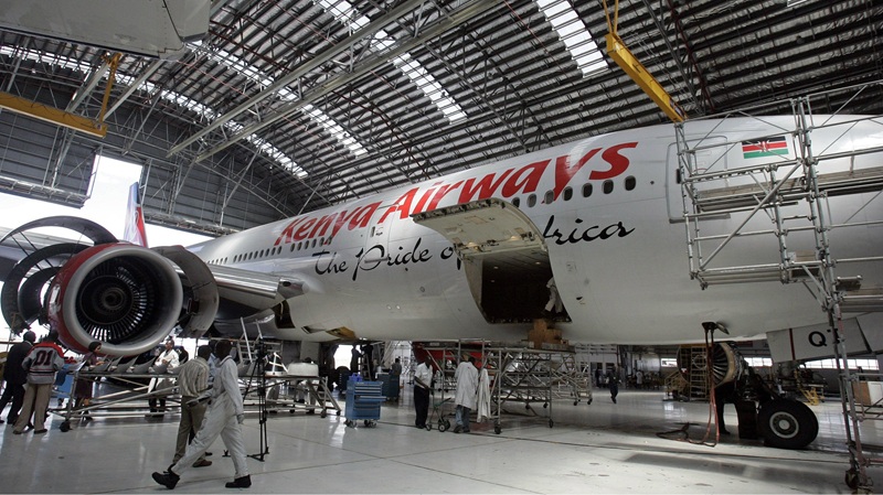 Kenya Airways realiza manuten&ccedil;&atilde;o in&eacute;dita num Boeing 787