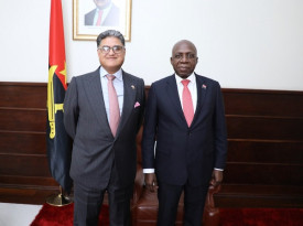 Ministro das Rela&ccedil;&otilde;es Exteriores, T&eacute;te Ant&oacute;nio, recebeu chefe do Grupo de Pesquisa para &Aacute;frica do Minist&eacute;rio dos Neg&oacute;cios Estrangeiros do Reino Unido, Marco Jowell - MIREX